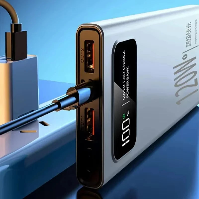 Xiaomi 120W 200000mAh Power Bank Super Fast Charging Battery High Capacity Digital Display PowerBank For iPhone Huawei 2025