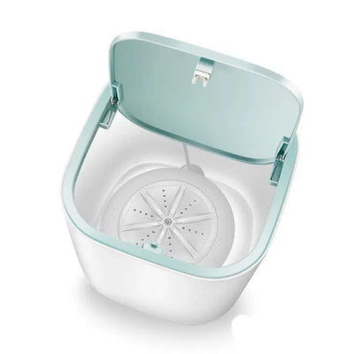 Household Small Laundry Bucket Mini Turbo Table Washing Machine Student Dormitory Underwear Socks Washer top view