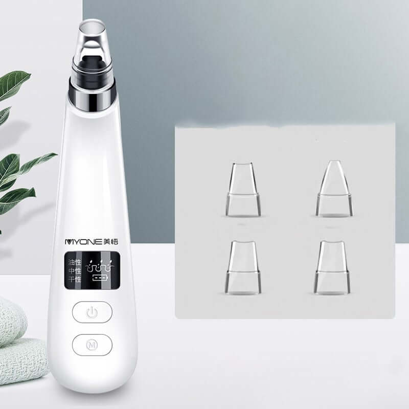 Electric blackhead artifact with replaceable tips for effective skincare.