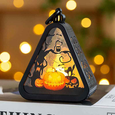 Halloween Decorations Portable Pumpkin Lamp Layout Props
