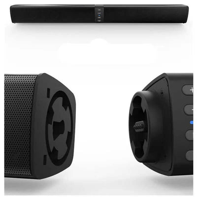Card Combo TV Speaker Sound Blaster Bluetooth Speaker with sleek design and functional controls.