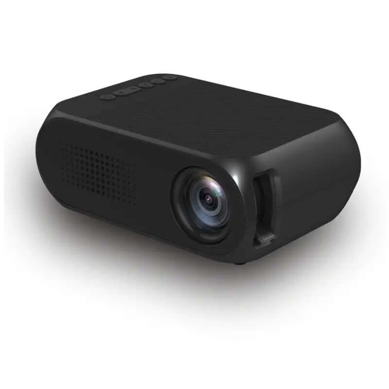 Projector Home Mini HD Mini Portable Projector showcasing its compact design and lens for home entertainment.