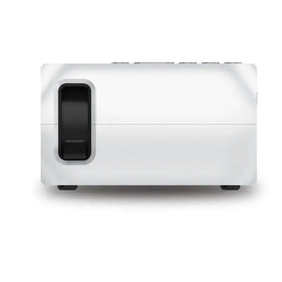 Projector Home Mini HD Mini Portable Projector side view showcasing compact design and lens.