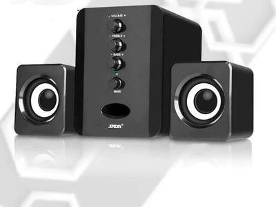 Speakers Computer D-202 Combination Music-Player Subwoofer-Sound-Box Smart-Phones Stereo with controls and speakers.