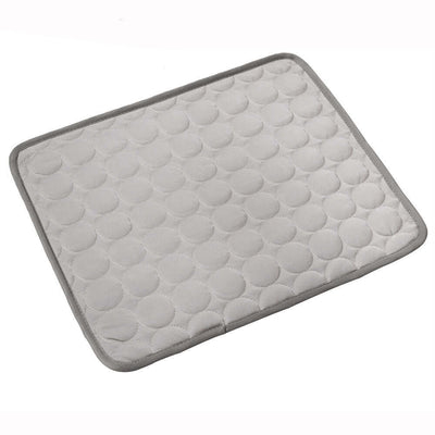 Pet Dog Cat Ice Silk Cold Nest Pad For Cooling In Summer on a light grey background.