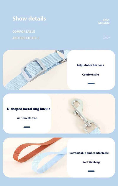 Dog Rope Leash Vest-style Chest Strap Dog Leash