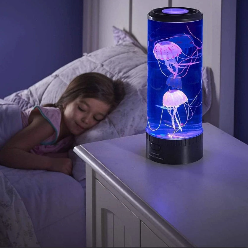 LED Jellyfish Aquarium Lamp Night Light USB Powered - Nexa Home