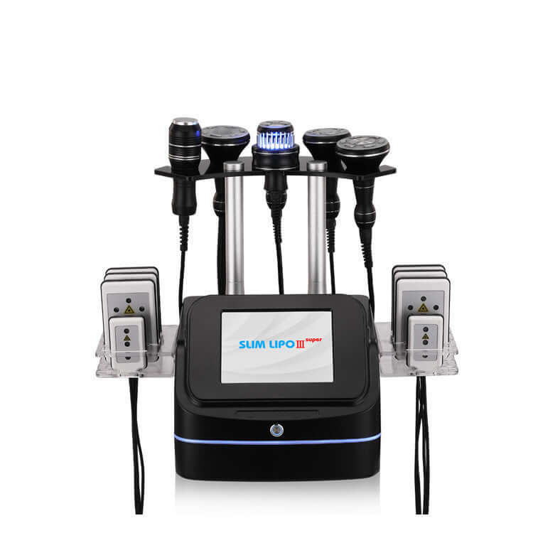 RF Ultrasonic Liposuction Ultra Lipo Cavitation Machine with multiple applicators for weight loss and rejuvenation.