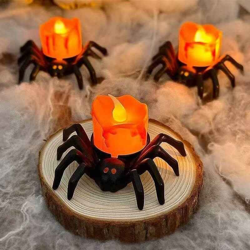 Halloween Decoration Spider Night Lights Party Supplies Decoration Props Bar, Haunted House, Horror Party Accessories
