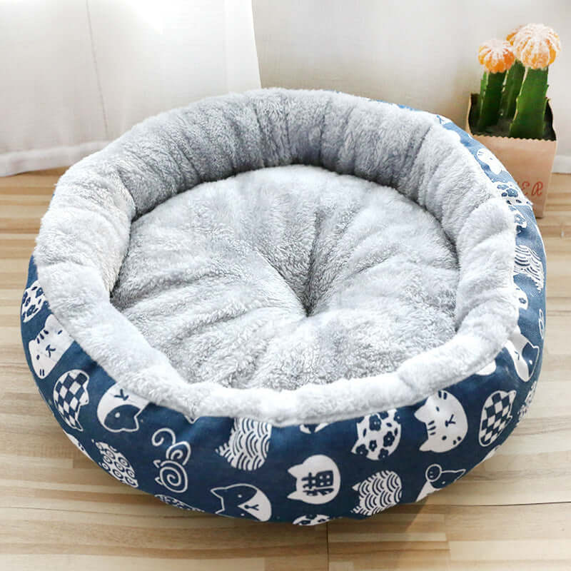 Dog And Cat Litter Padded With Round Cotton in a cozy plush design for small to large pets.