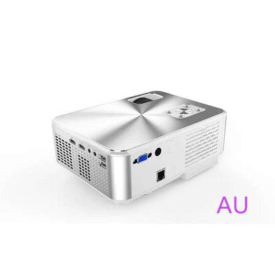 HD Home Multi-function Projector 1080P Home showing rear view with input and output interfaces.