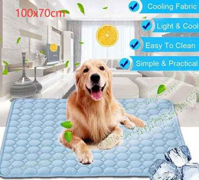 Pet Cooling Pad for Summer - Ice Silk Comfort for Pets