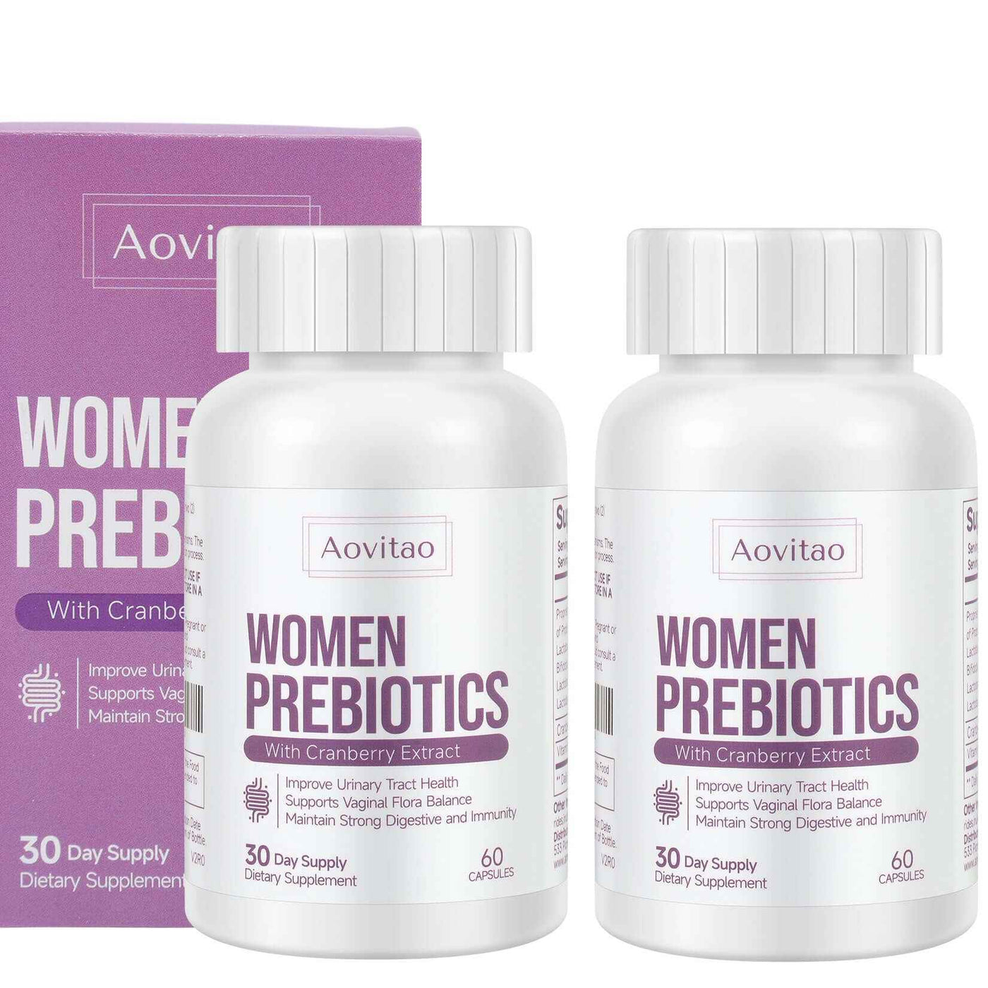 Vaginal Probiotics Women Ph Balance Pills Female Gut Health Prebiotics 60 Billion CFU Capsules Digestive Urinary Tract Support