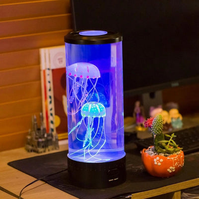 LED Jellyfish Aquarium Lamp Night Light USB Powered - Nexa Home