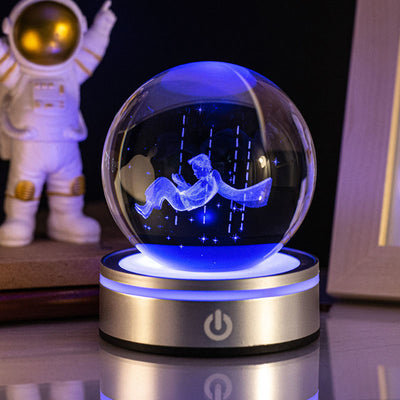 Creative 3D Inner Carving Luminous Crystal Ball Colorful Gradient Small Night Lamp Home Decorations Gifts Selection - Nexa Home