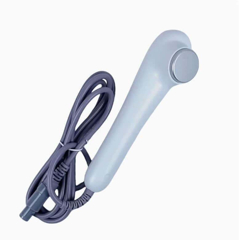 Ultrasonic Health Care Physiotherapy Whole Body Massage Instrument handpiece with power cord.