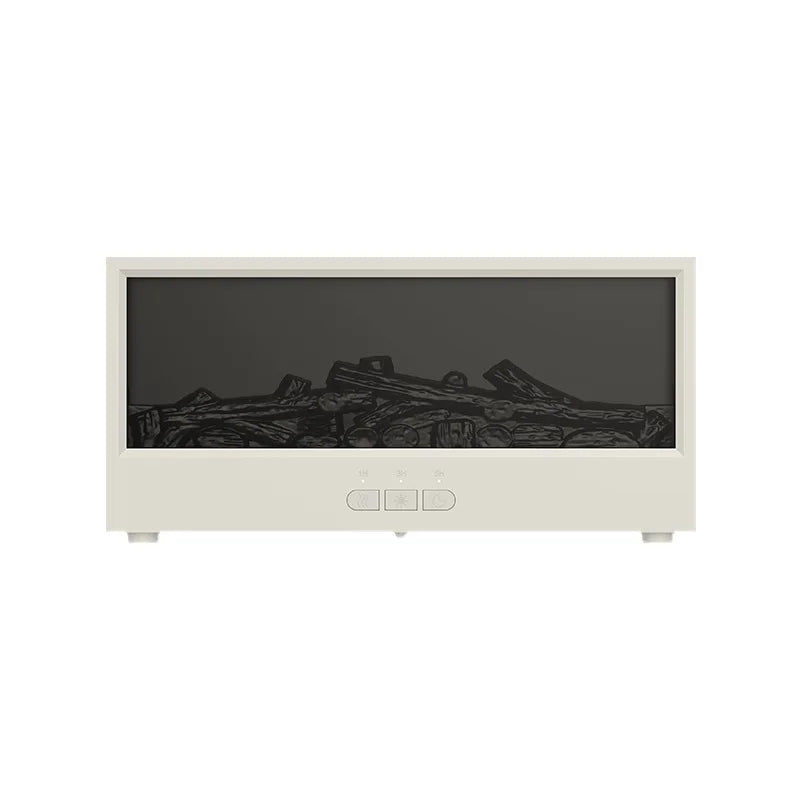 Creative Simulation 3D Retro Fireplace Flame Diffuser Desktop Home Remote Control Simulation Charcoal Fireplace Humidifier