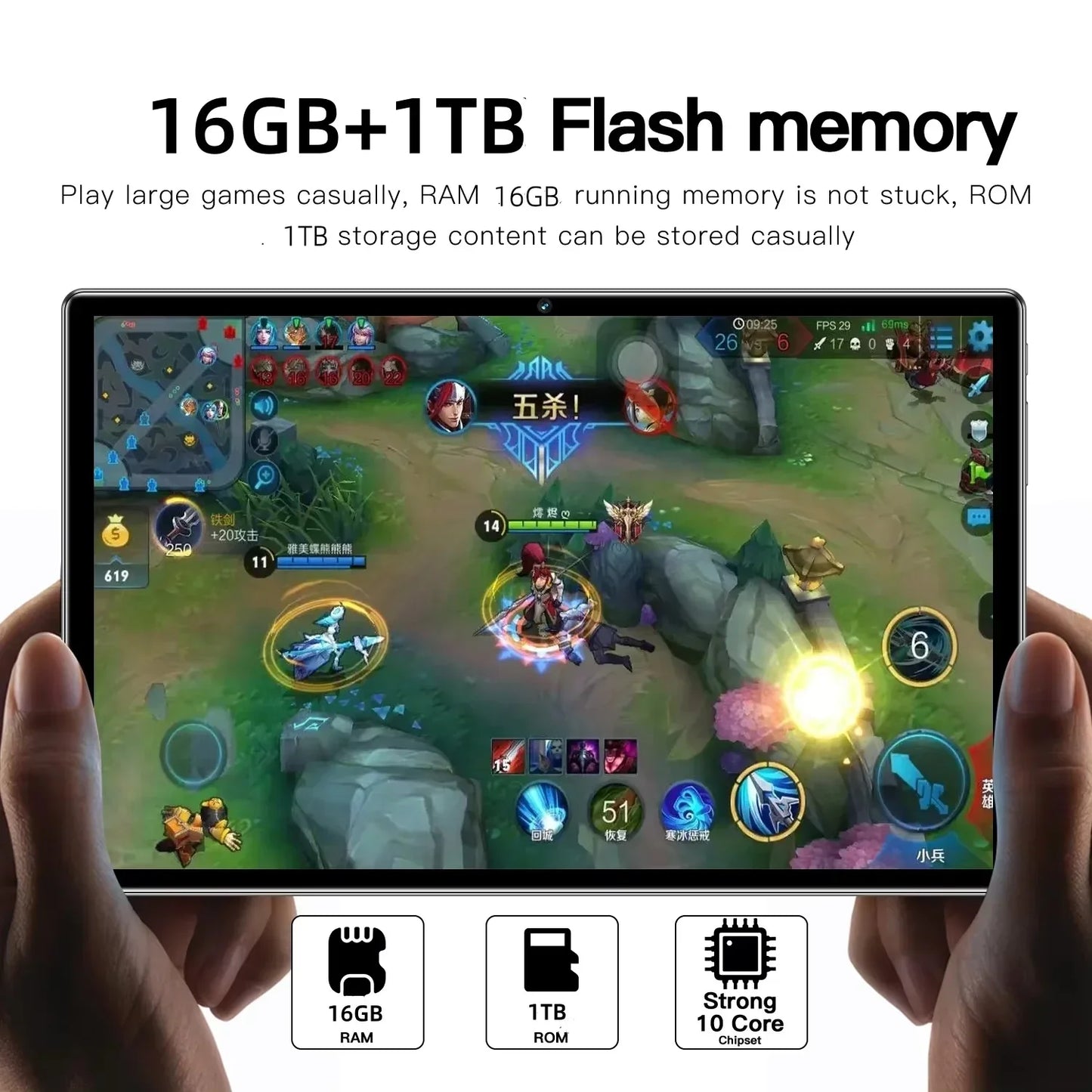 2025 New Original Global Edition Tablet Android 14 Pad 15 Pro 22GB + 2TB Snapdragon 888 Tablet 5G Dual SlM Card WIFI HD 4K Mi Ta