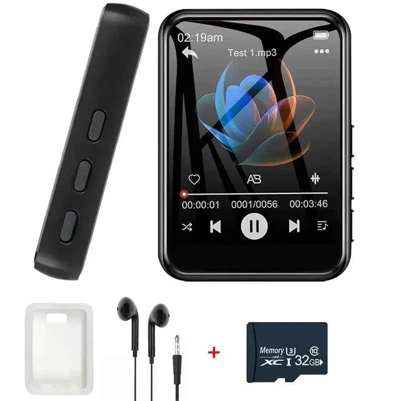 128G MP3 Player Bluetooth 5.4 HiFi MP3 Music Player Built-in Speaker 2.4inch Touch Screen MP4 Player with E-book/Video Recording