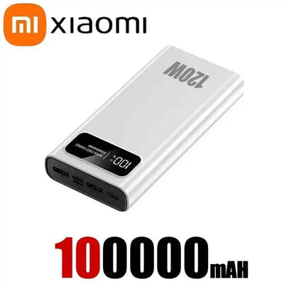 Xiaomi 120W 200000mAh Power Bank Super Fast Charging Battery High Capacity Digital Display PowerBank For iPhone Huawei 2025