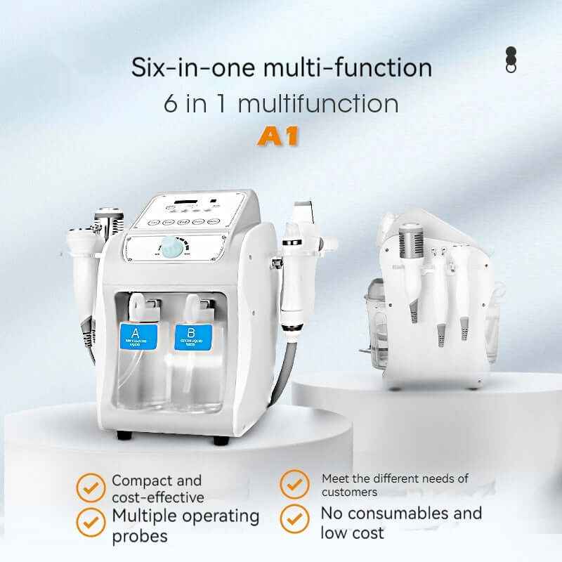 Oxygen Injection Moisturizing Blackhead Exfoliating Face Wash Beauty Six-in-one Skin Management Instrument