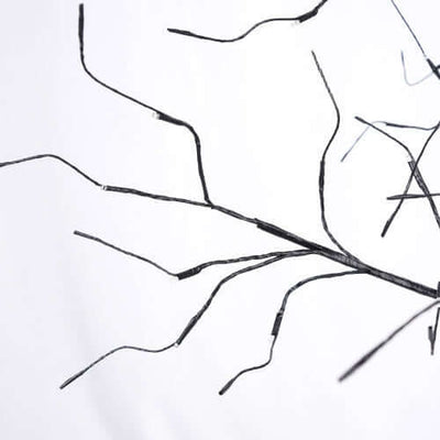 3 Pack Halloween Spooky Tree With Purple Lights, 4FT 5FT And 6FT, Lighted Black Tree For Halloween Decoration branch details.