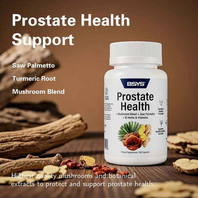 BSYS Prostate Health Capsules Urinary, Health Aid  Men's Prostate Care Formula