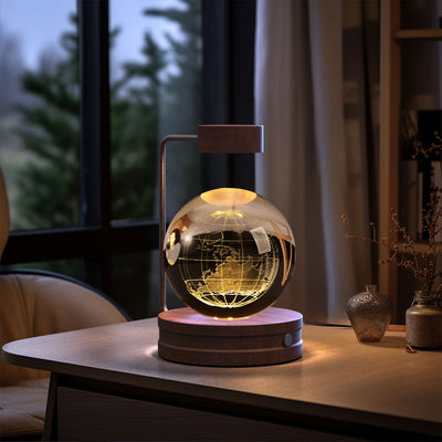 Crystal Ball Cosmic Dinosaur Indoor Night Light USB Power Warm Bedside Light Birthday Gift Night Lamp - Nexa Home