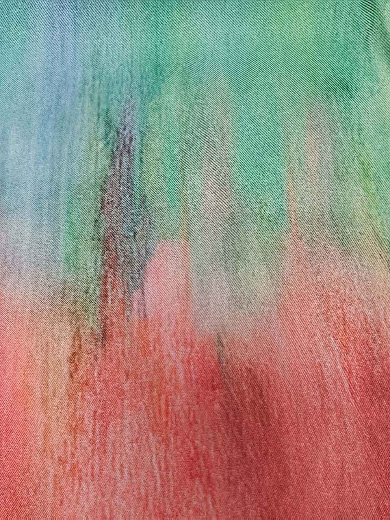 Self-pick-up Plus Size Women'S Casual Faux Denim Printed Loose Trousers Only Self-pickup Is Supported