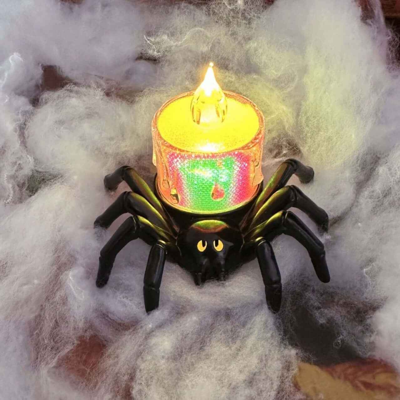 Halloween Decoration Spider Night Lights Party Supplies Decoration Props Bar, Haunted House, Horror Party Accessories