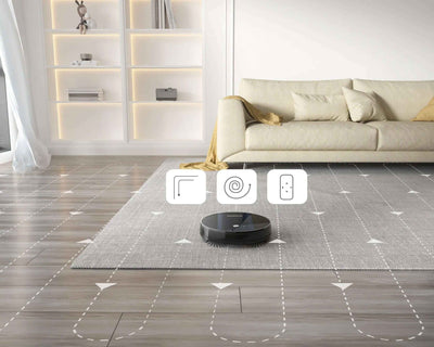 Geek Smart Robot Vacuum Cleaner G6 Plus, Ultra-Thin, 1800Pa Strong Suction, Automatic Self-Charging, Wi-Fi Connectivity, App Control